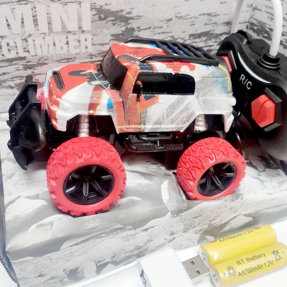 MINI CLIMBER RC MAINAN MOBIL JEEP OFF ROAD REMOTE BATERAI CHARGER