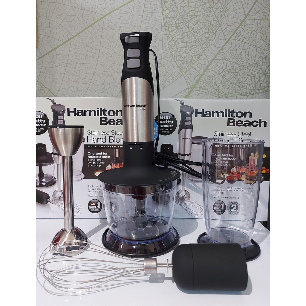 HAMILTON HAND BLENDER / BLENDER TANGAN STAINLESS STEEL / HAMILTON BEACH