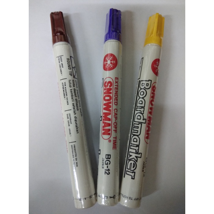 

Spidol SNOWMAN White Board Marker BG-12 Fancy Color promo