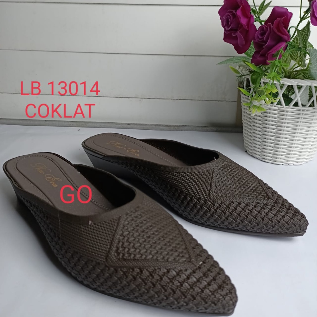 gos NEW ERA LB 13014 SANDAL KARET JELLY WANITA SENDAL WEDGES PEREMPUAN TERBARU Sandal Wedges Wanita / Bahan Jelly