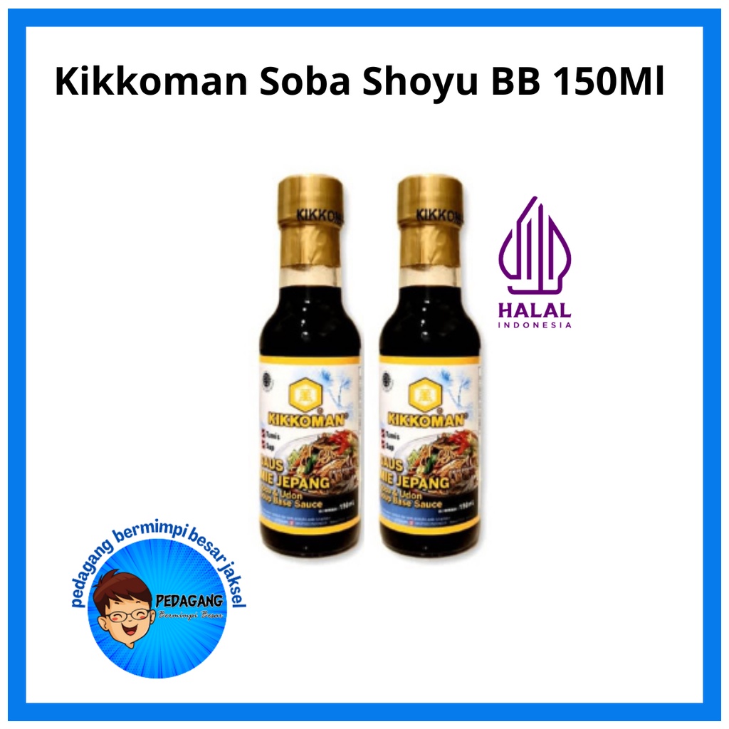 

Kikkoman Soba Udon Shoyu 150ml | Saus Soba | Saus Udon | Kecap Soba