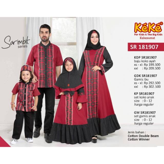 Pakaian Muslim Sarimbit Keluarga Baju Adat Tradisional Pakaian Muslim Sarimbit Keluarga Baju Adat Tradisional