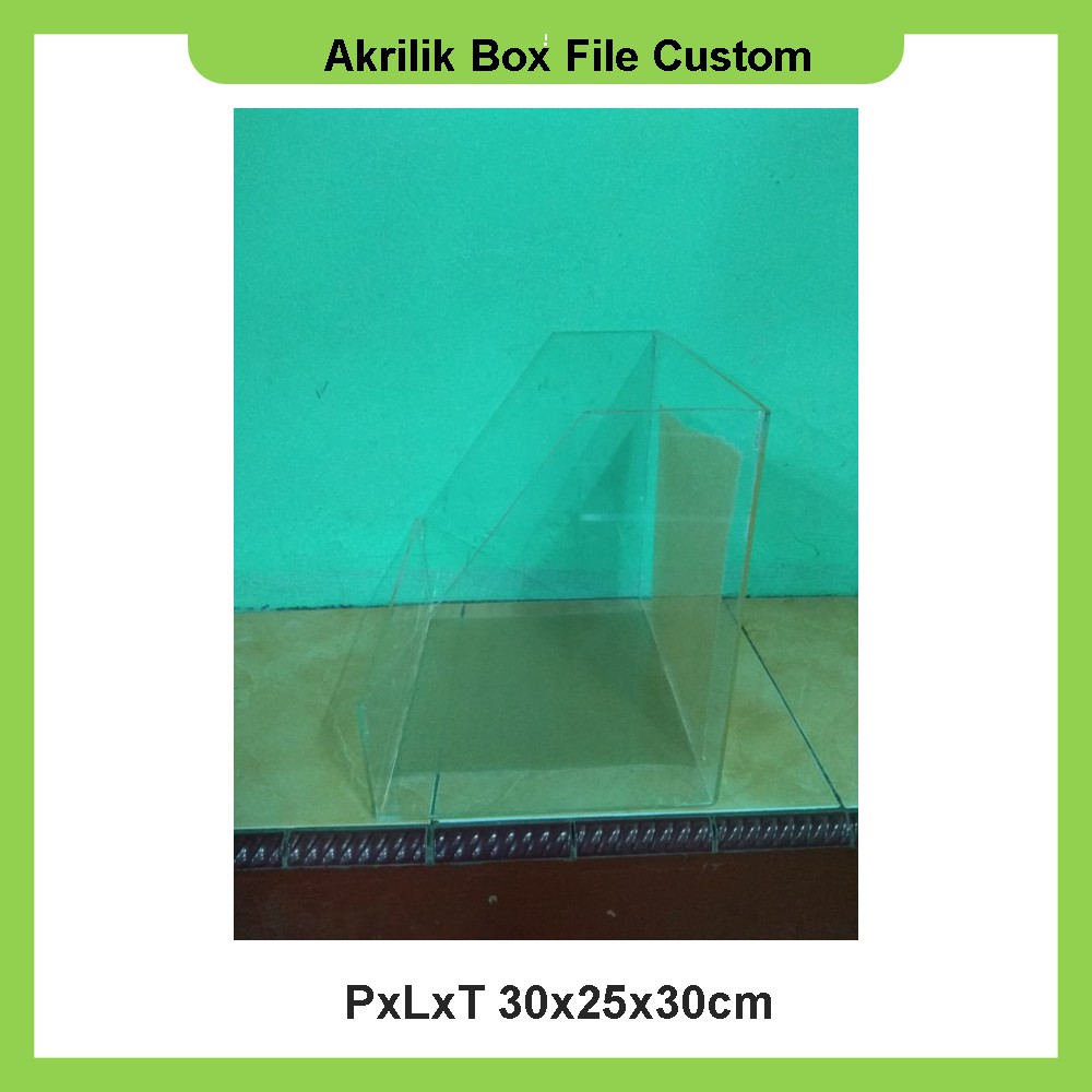 

Akrilik Box File Custom PxLxT 30x25x30cm