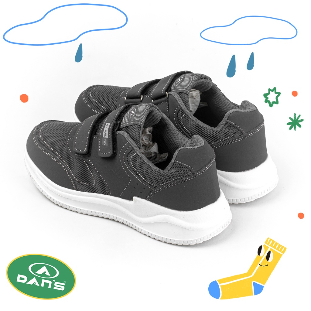 Dans Gibran Sepatu Sneakers Anak Laki-Laki - Dark Grey