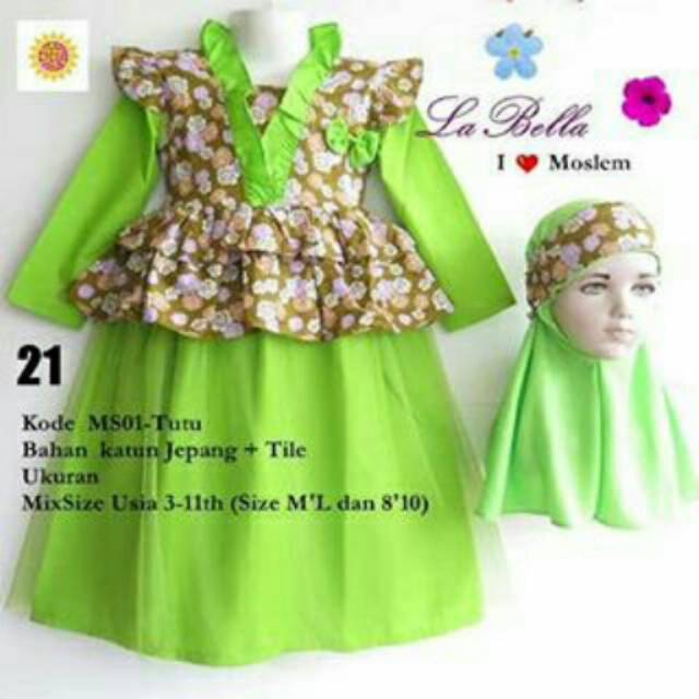 GAMIS TUTU LABELLA BAJU  ANAK  PEREMPUAN  Shopee  Indonesia