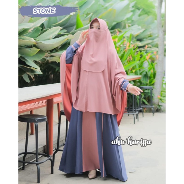 GAMIS SET HIJAB + CADAR ARISHA NEW COLLECTION //ORIGINAL BREND AKU KARISSA //