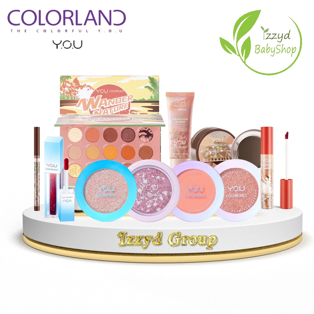 YOU Colorland  Wander Nature Palette Aurora Muse Focus On Me Highlighter Focus On Me Blush Focus On Me Eyeshadow lip tint