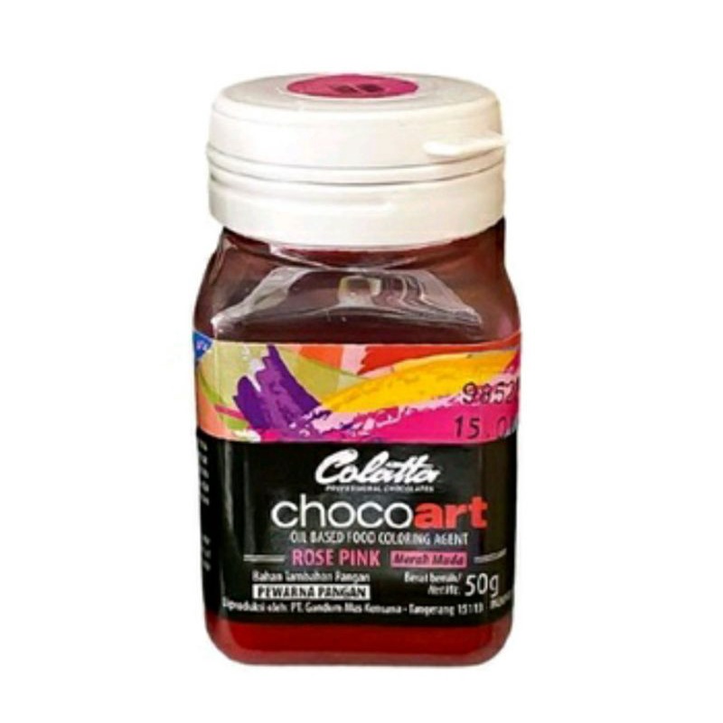 

Colatta Chocoart Pewarna Makanan Choco Art Rose Pink 50 gr