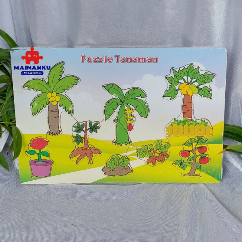 Mainan Edukasi Anak Puzzle Tanaman