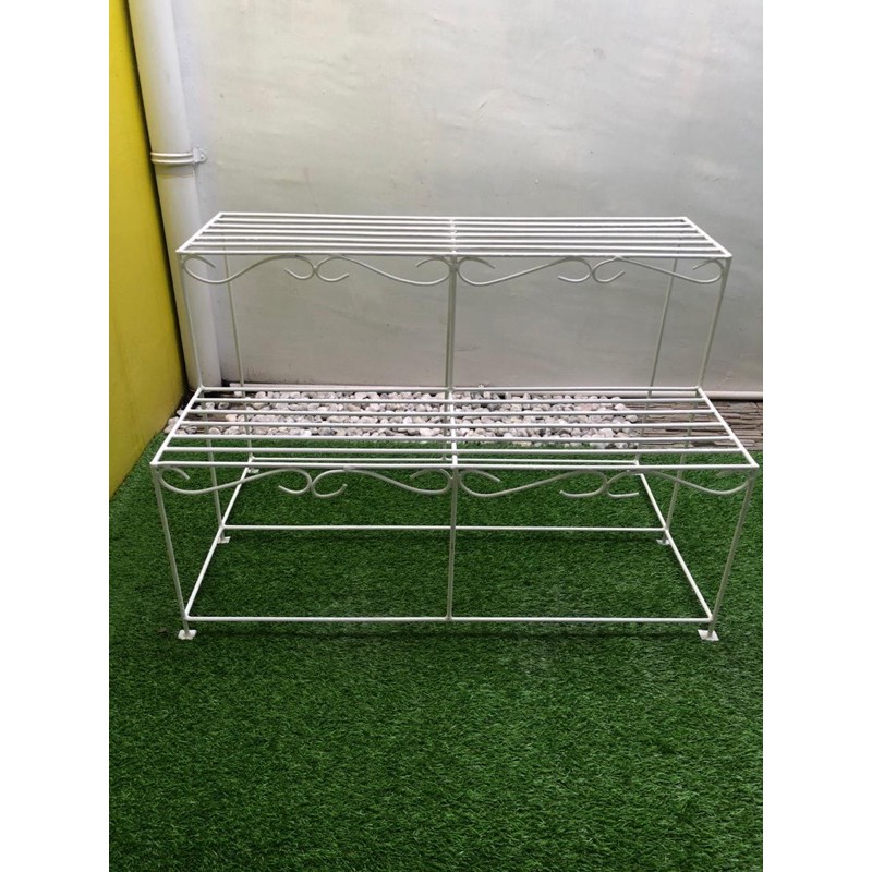 RAK BUNGA BESI TANGGA 2TINGKAT