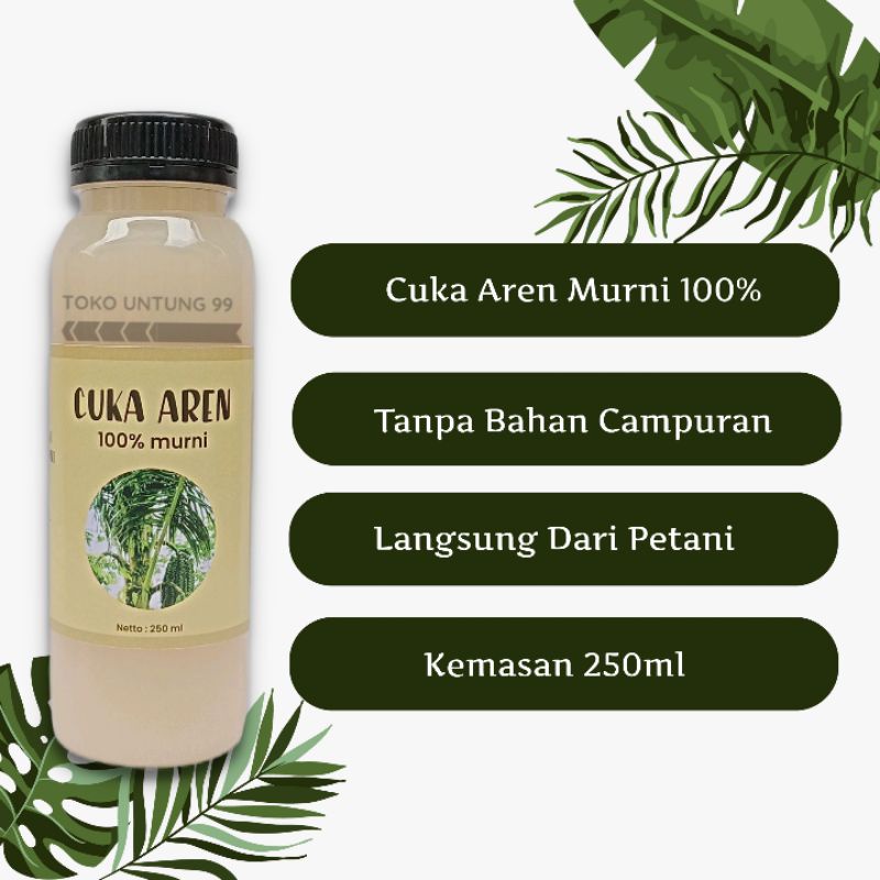 

CUKA AREN MURNI 100% KEMASAN 250ML