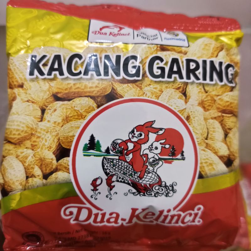 

Kacang Garing DUA KELINCI (10 bks x 16gram) Kacang Kulit