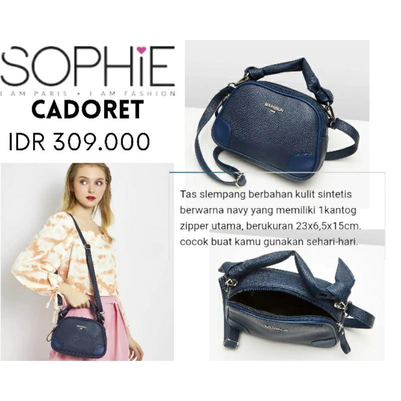 TAS CADORET SOPHIE MARTIN PARIS OFFICIAL PROMO ORIGINAL SELEMPANG WANITA WOMAN BAG