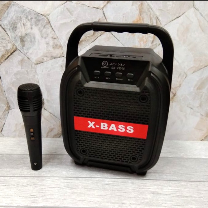 Promo Terbaru!!! Speaker Karaoke Portable Shuangxiong SX-Y5005 Gratis Microphone Berkualitas