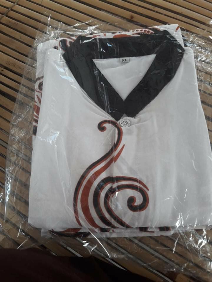 Batik Solo Modern Setelan Sarung Dan Koko Motif  Wedangan Sogan Full Furing