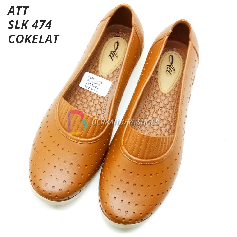 Sepatu Karet Wanita - Sepatu Flat Shoes Karet Wanita ATT SLK 474 Varian Warna - Anti Air &amp; Anti Slip