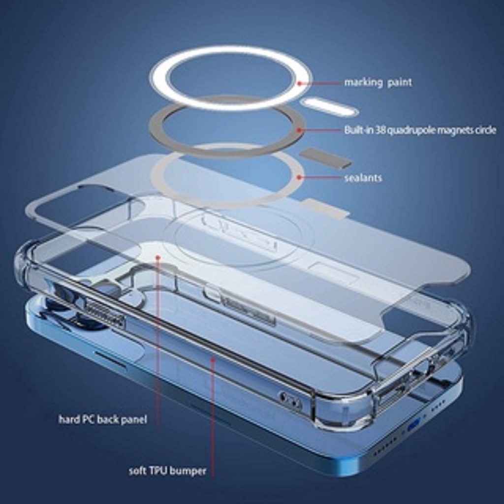 Case Magsafe For Iphone 15 14 Pro Max 15 14 Plus 15 14 Pro 15 14 Hardcase Bening Ultra Clear