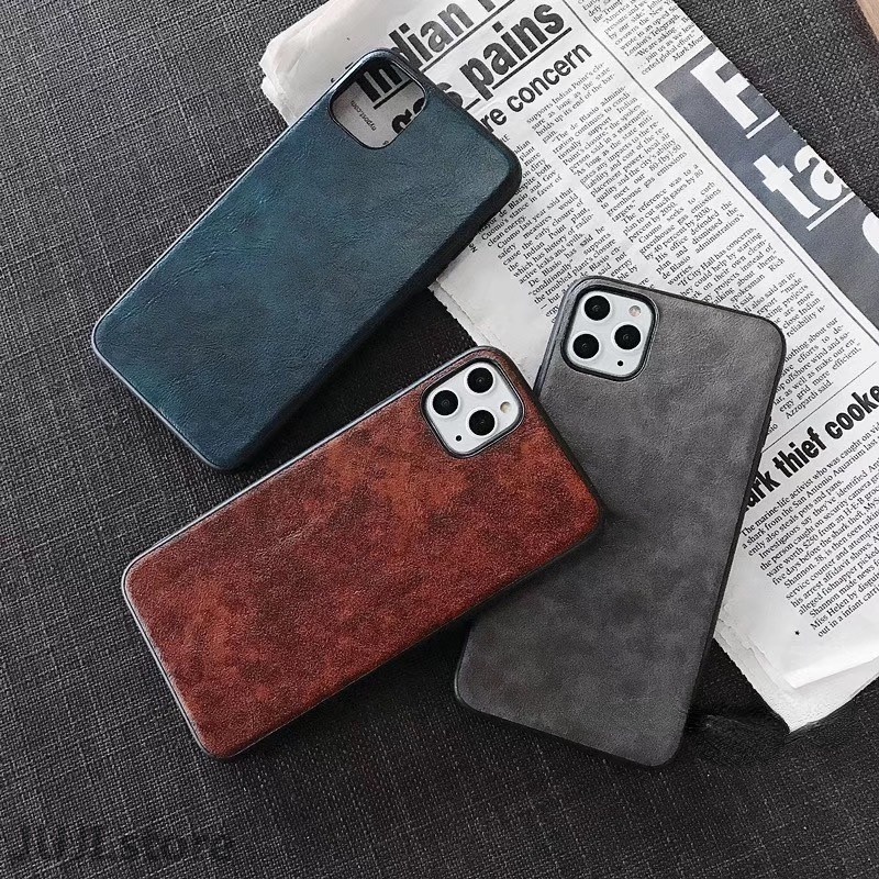 Case Bahan Kulit Pu Dengan Logo Untuk Iphone 7 8 Plus X Xs Xr 13 12 11 Pro Max