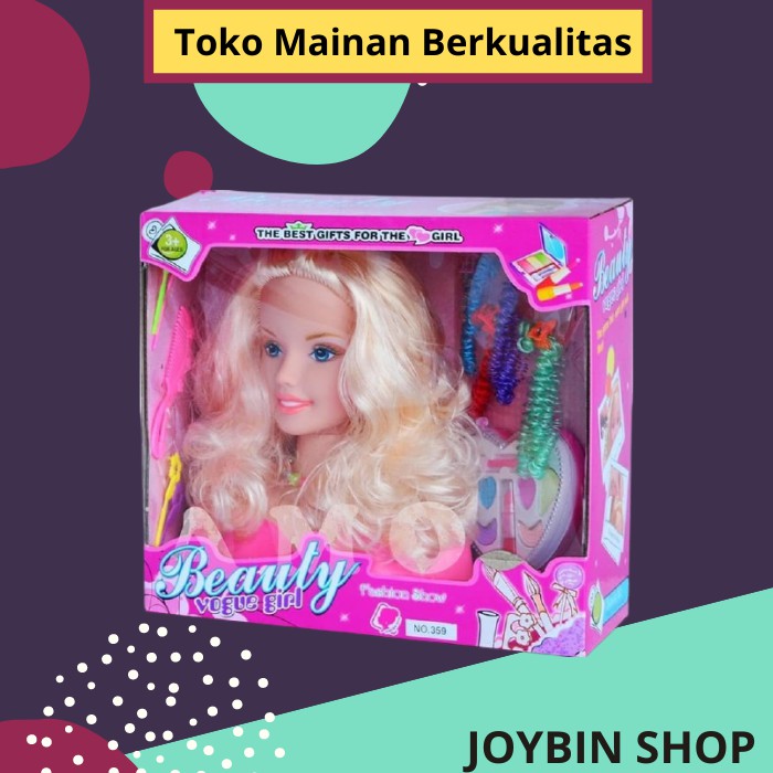 Mainan Boneka Anak Barbie Bisa Make Up Lucu Anak Perempuan Cewek Edukasi Rias Jumbo Murah Frozen