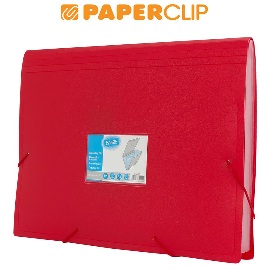 

EXPANDING FILE BANTEX 3600 A4 09 RED