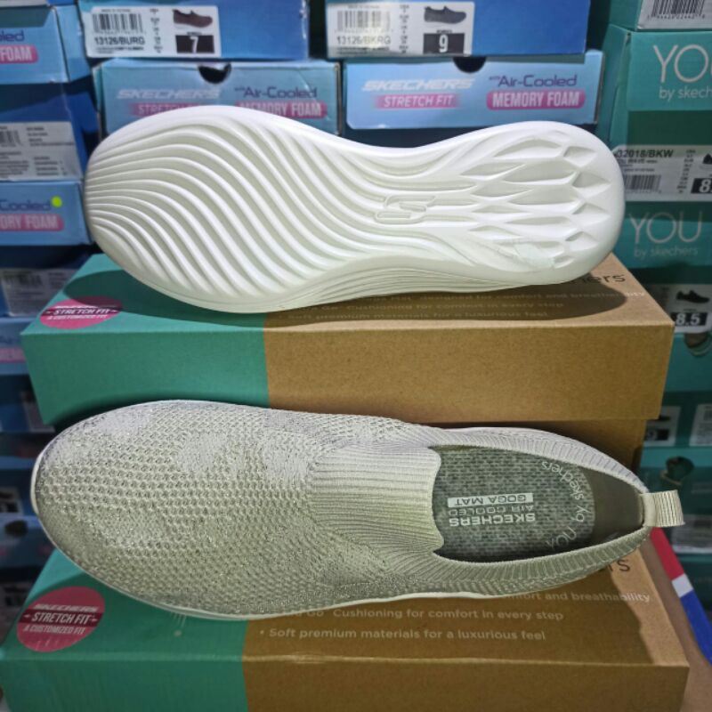 Sepatu Skechers Wanita YOU WAVE-VIRTUE 132005/NAT Sneakers Women Original