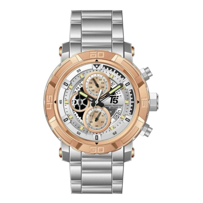 JAM TANGAN PRIA T5 H 3814 CHRONO ORIGINAL WATER RESISTANT 3ATM