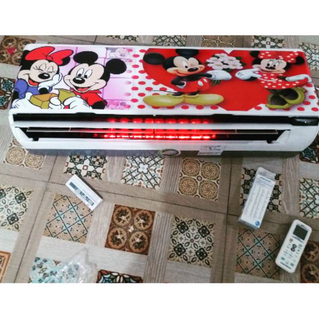 Kipas angin model ac micky +lampu led