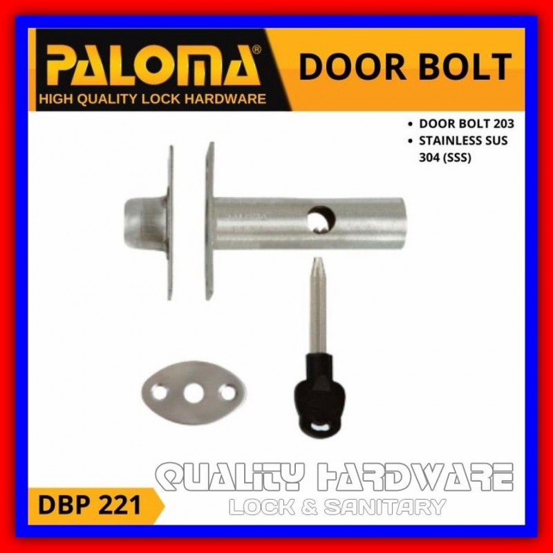 Grendel Pintu / Grendel Putar Paloma QHDBP 221 Stainless Kunci Gerendel Pintu Murah Berkualitas
