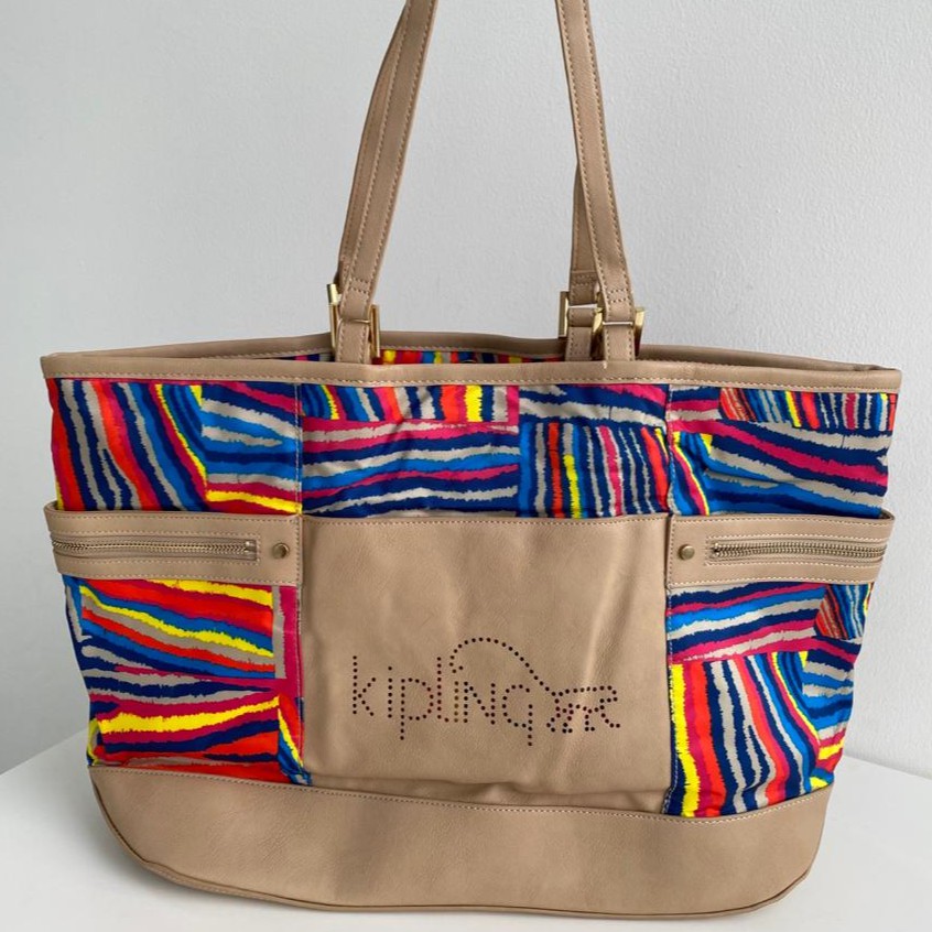 Tas Wanita Kipling Original Marcie Printed Tote Bag Travel Pundak Besar Jalan ORI ASLI Perempuan