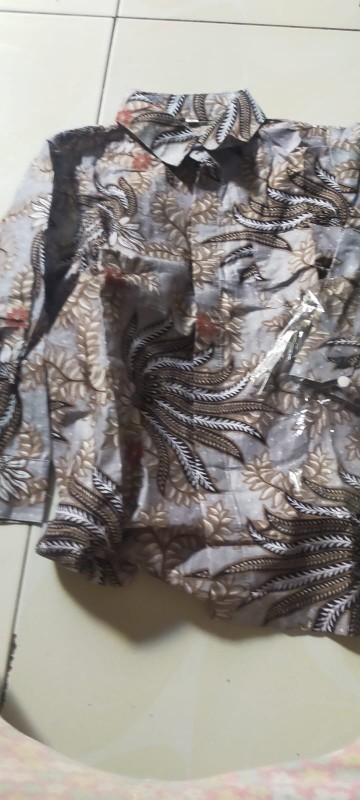 (bisa Cod) - Baju Batik Anak Cowok Lengan Panjang Bisa Buat Seragam Sekolah Anak Usia 1-10thn