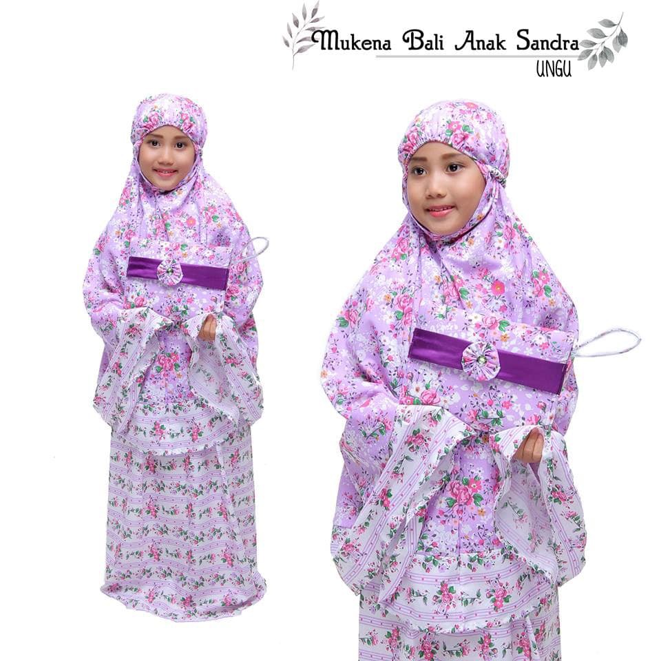 pusat mukena anak bali sandra 5 warna rukuh anak tas adem murah terlaris grosir agen tasikmalaya