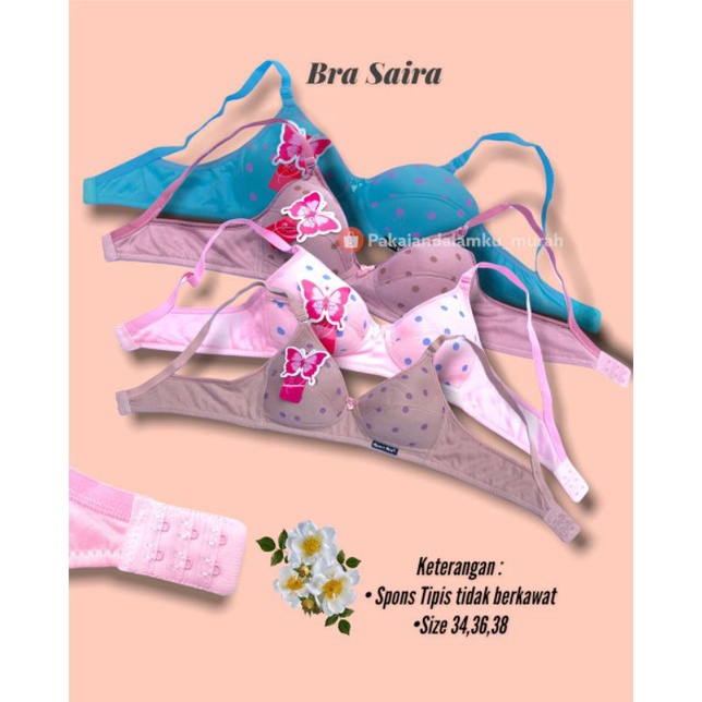 Bra Saira / BH Saira / Bh Wanita /BH Spon Tipis