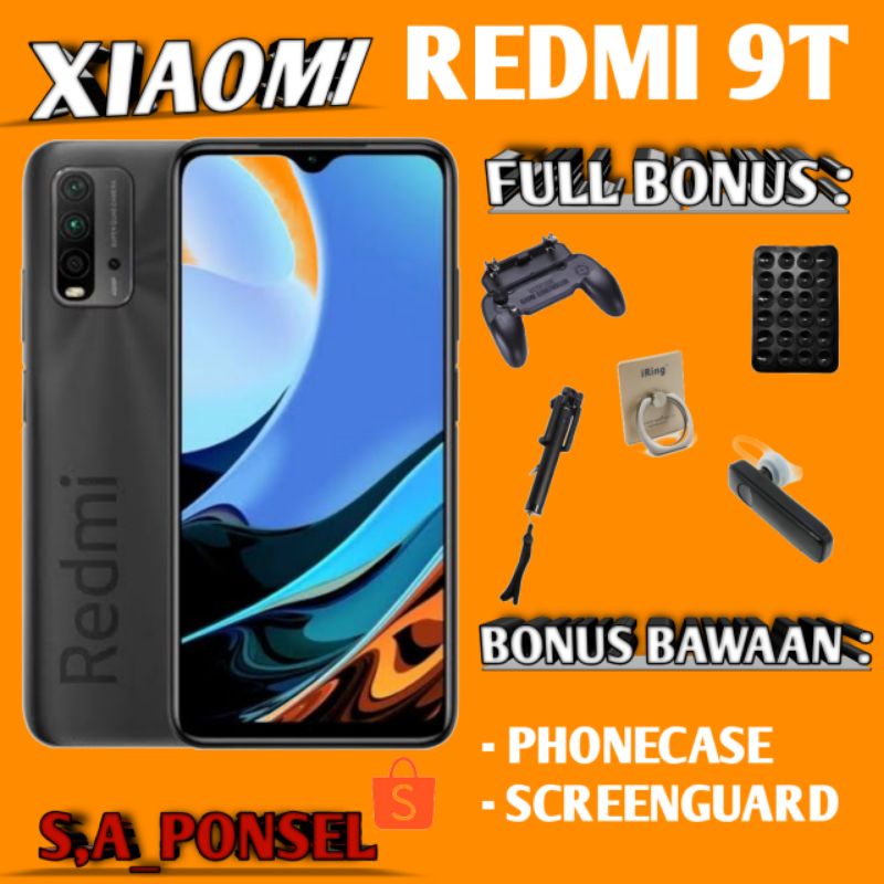 XIAOMI REDMI 9T RAM 6/128 GB RAM 4/64 GB GARANSI RESMI XIAOMI/TAM