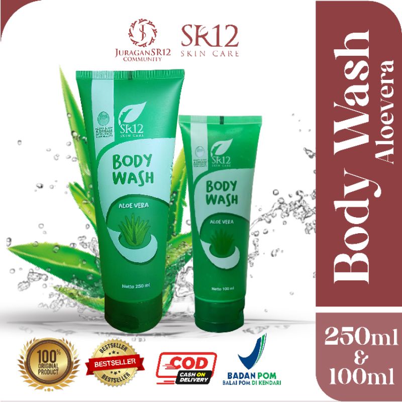 SR12 SABUN MANDI ALOEVERA BPOM / SABUN BADSN CAIR PENCERAH &amp; MELEMBABKAN