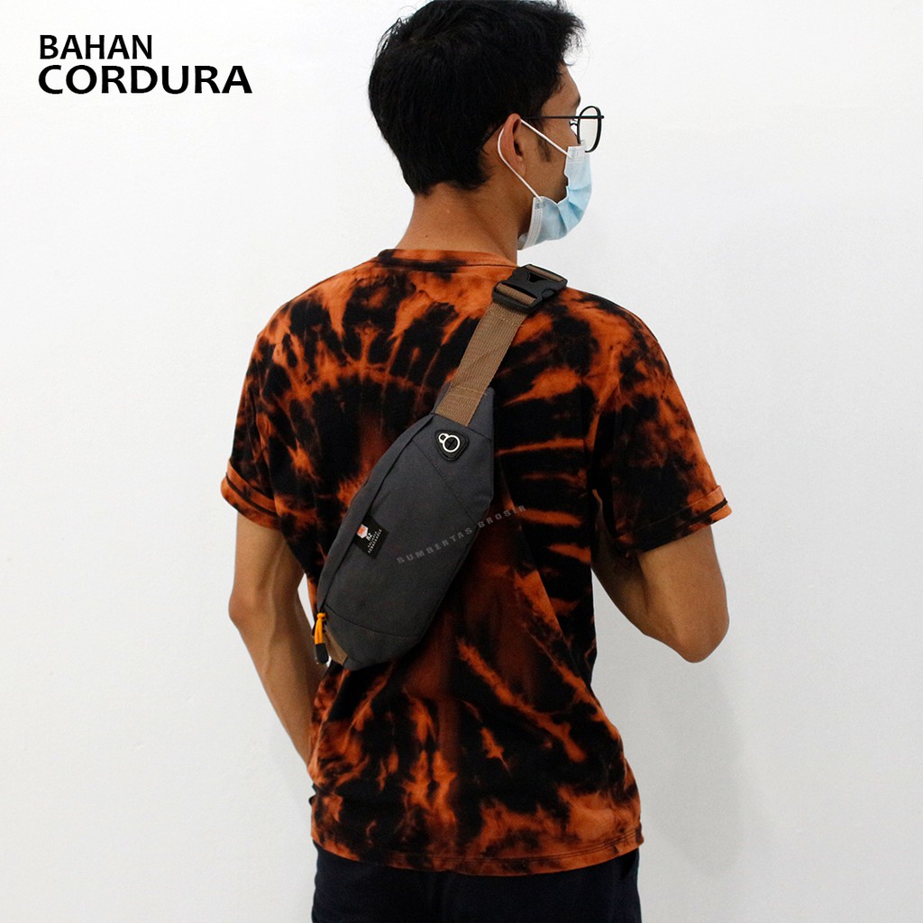 Tas pinggang waistbag pria wanita R2 elbrus / Tas Pinggang SImple Desain untuk Pria / Tas bahu pria