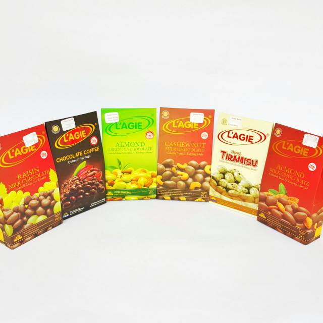 

Lagie Chocolate Coklat Almond Cashew Nut Tiramisu Green Tea Matcha Coffee Raisin