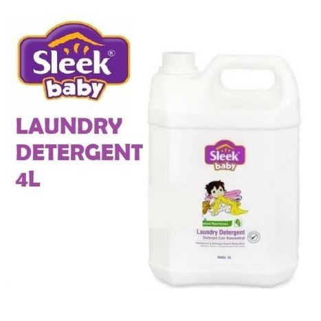 SLEEK BABY LAUNDRY DETERGENT 4 LITER ( CAIR ) - Deterjen Sabun Cuci Baju Bayi