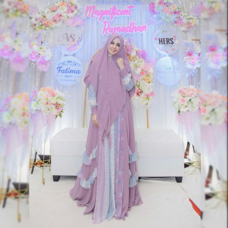 ♥️ DHEAAFIECCENA1 ♥️ ready siap kirim Layla syari/ Fatimah syari,Lilac syar'i,syar'i Lilac/syar'i an