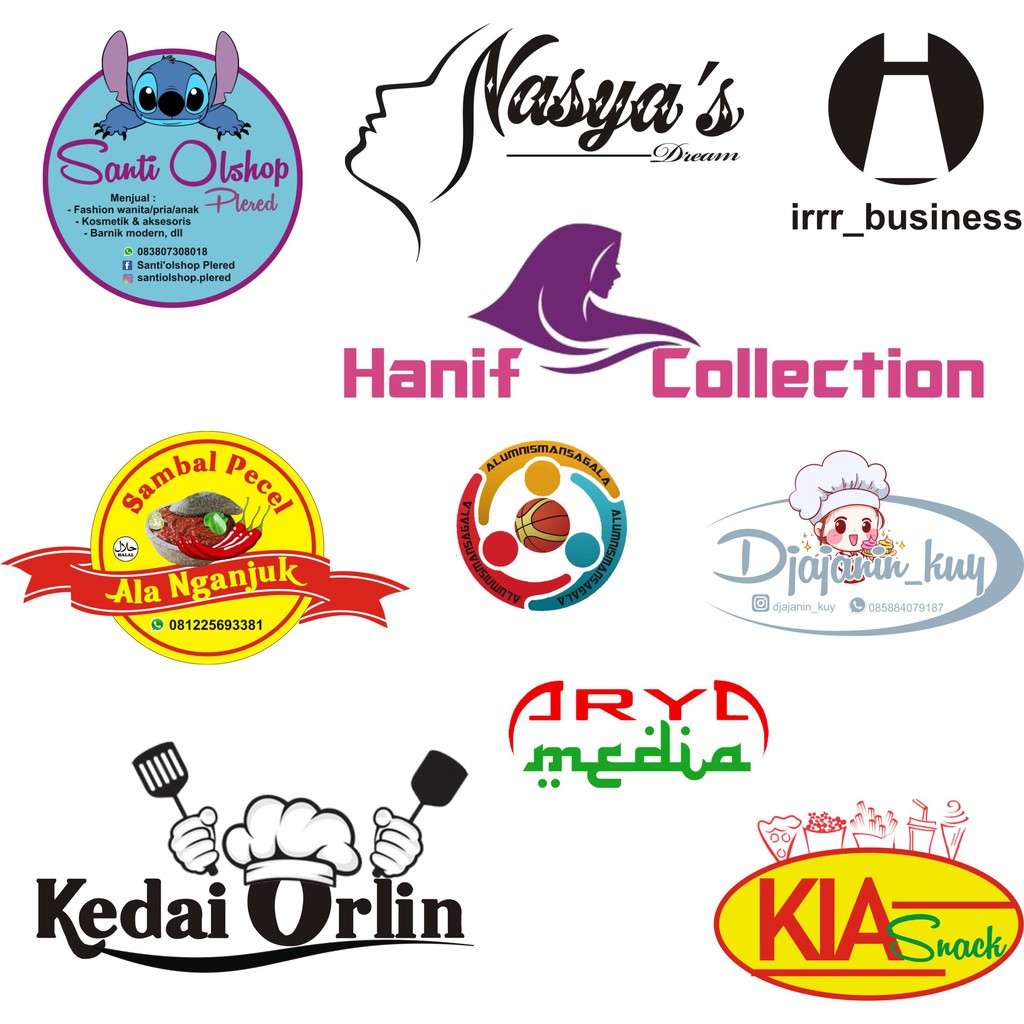 jasa desain logo kuliner desain custom/file Shopee Indonesia