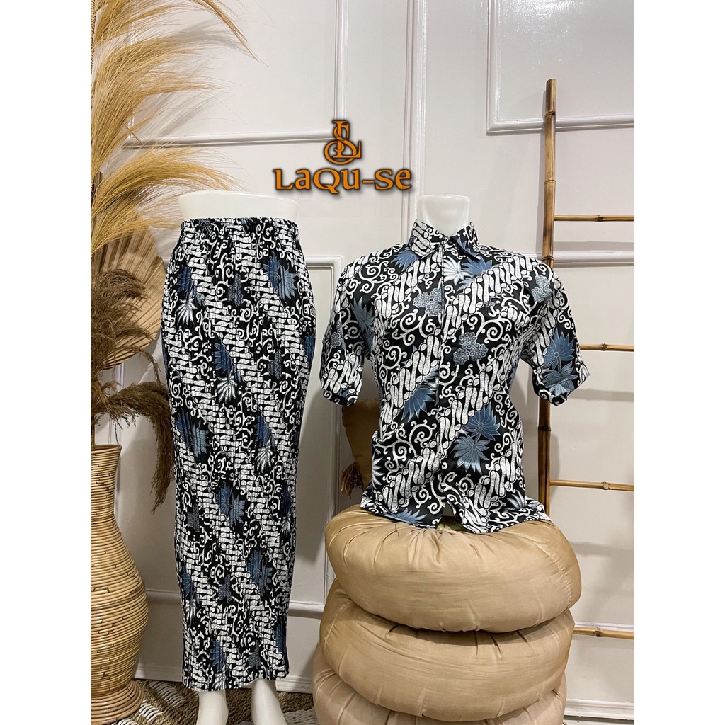 Batik Couple Kemeja Batik Couple Lengan Pendek Couple Rok Batik Bawahan Kebaya