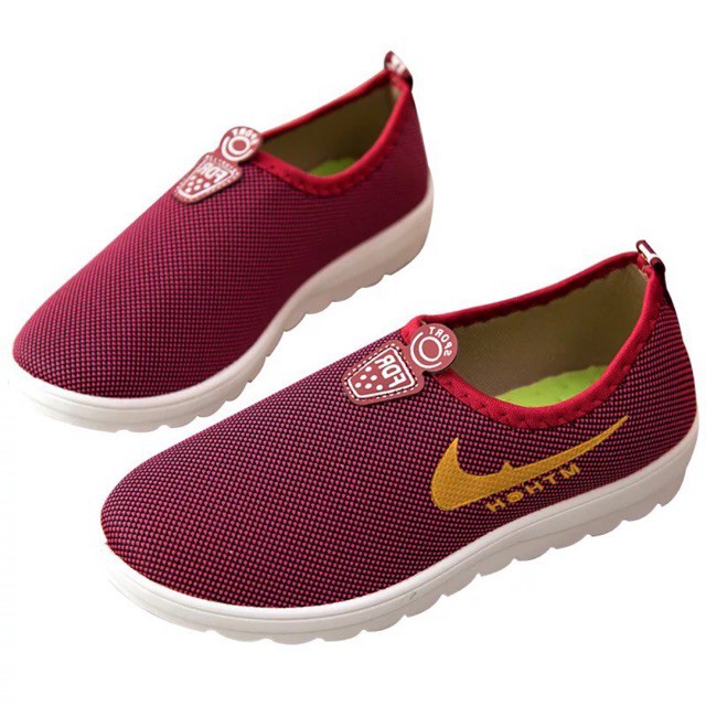 SMILE SP-047 Sepatu Sport Slip Wanita Sepatu Fashion IMPOR