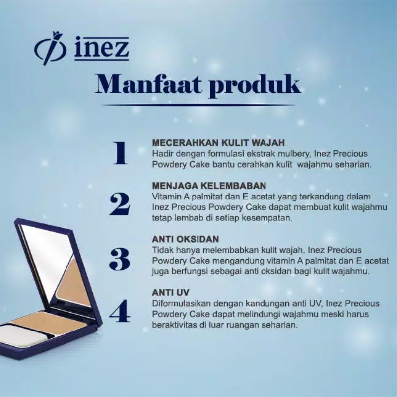 INEZ Precious Powdery Cake | PPC | Two Way Cake | Pressed Powder | Bedak Padat