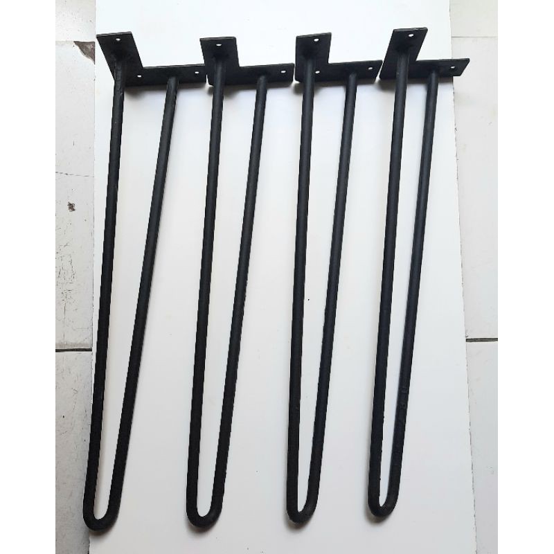 KAKI MEJA HAIRPIN KAKI KURSI BESI 10MM TINGGI 40CM