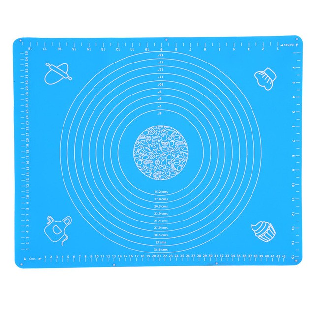 OneTwoCups Mat Alas Adonan Kue Fondant Silikon - JJ3873 - Blue