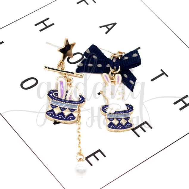 Anting Stud Rabbit Magician Earring Motif Kelinci Sulap GH 203735