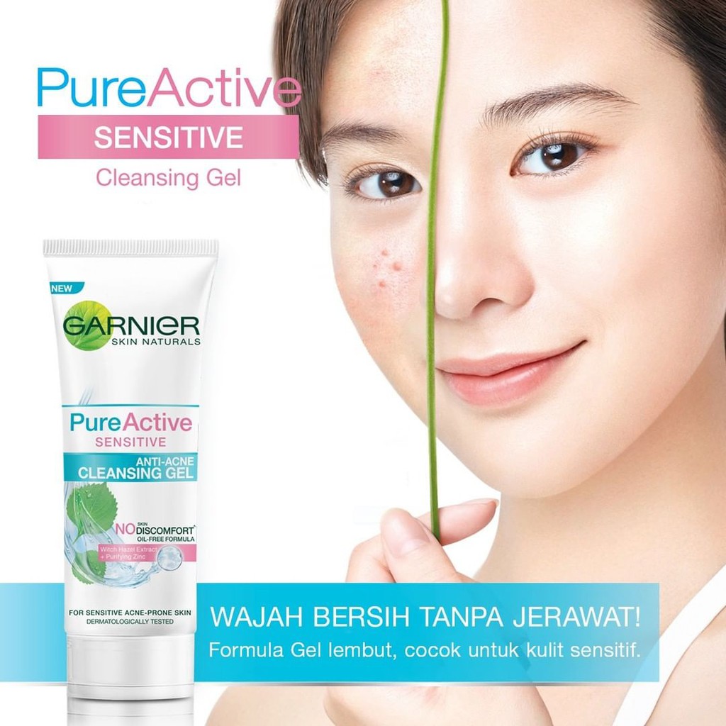 GARNIER PURE ACTIVE SENSITIVE ANTI ACNE CLEANSING GEL