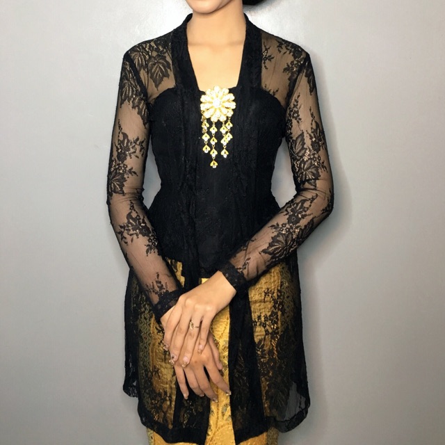 Kebaya Kutubaru Hitam