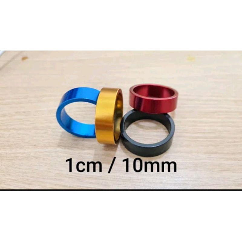 Ring Spacer 1 cm atau 10 mm 10mm alloy spicer ganjal pengganjal stem headset sepeda