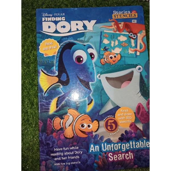 Buku cerita anak - Broadbook berbahasa inggris - Disney - Pixar - FINDING DORY (preloved)