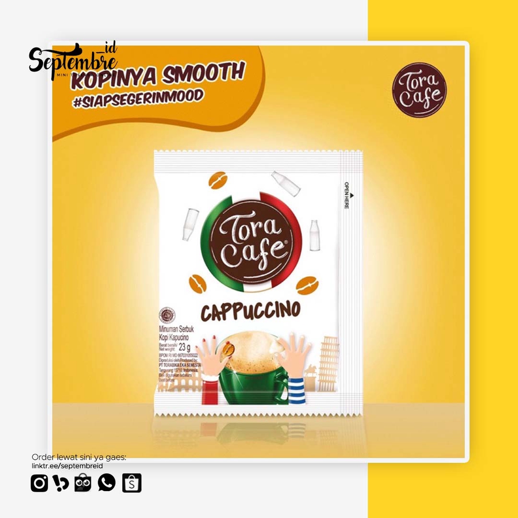 

Tora Cafe Cappucino Harga Per Sachet 23 Gram Kopi Bubuk Instan